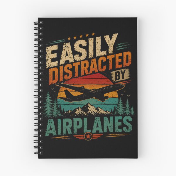 Item preview, Easily Distracted By Airplanes Pilot Aviation Enthusiast designed and sold by HumansStuck12.