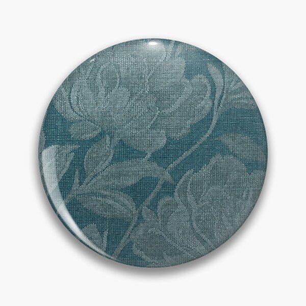 Item preview, Teal Floral Jacquard Fabric Pattern designed and sold by frumixart.