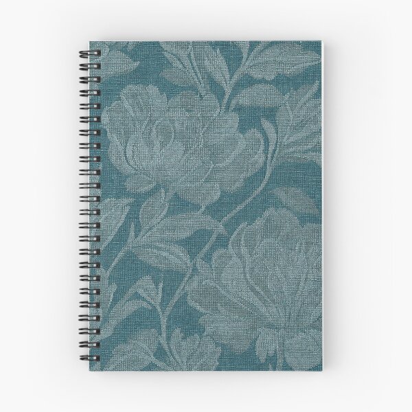 Item preview, Teal Floral Jacquard Fabric Pattern designed and sold by frumixart.