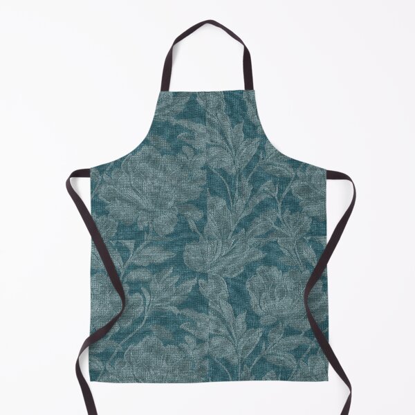 Item preview, Teal Floral Jacquard Fabric Pattern designed and sold by frumixart.