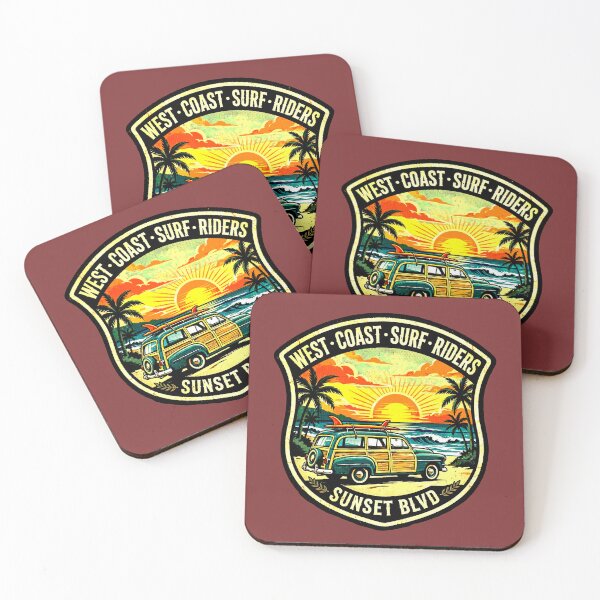 Item preview, West Coast Surf Riders | Vintage Beach Patch designed and sold by AstronautMerch.