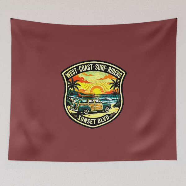 Item preview, West Coast Surf Riders | Vintage Beach Patch designed and sold by AstronautMerch.