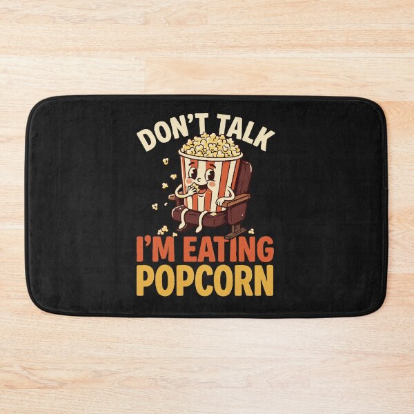 Item preview, Don't Talk I'm Eating Popcorn Cute Vintage Movie Watcher Classic T-Shirt designed and sold by pawsome purrfect.
