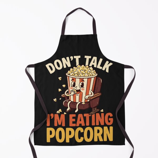 Item preview, Don't Talk I'm Eating Popcorn Cute Vintage Movie Watcher Classic T-Shirt designed and sold by pawsome purrfect.