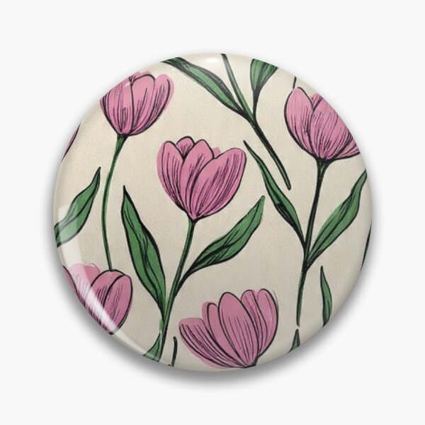 Item preview, Pink Tulips Floral Vintage Seamless Pattern designed and sold by LYAN-STORE.