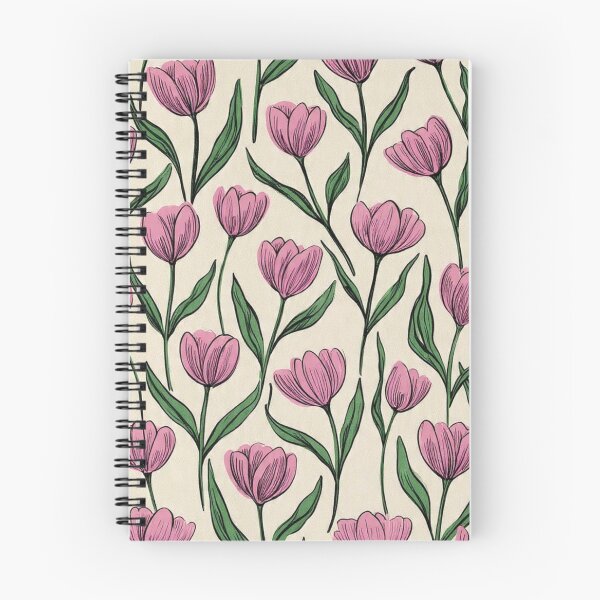 Item preview, Pink Tulips Floral Vintage Seamless Pattern designed and sold by LYAN-STORE.