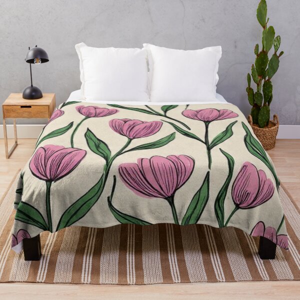 Item preview, Pink Tulips Floral Vintage Seamless Pattern designed and sold by LYAN-STORE.