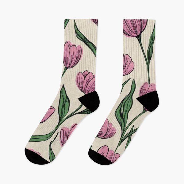 Item preview, Pink Tulips Floral Vintage Seamless Pattern designed and sold by LYAN-STORE.