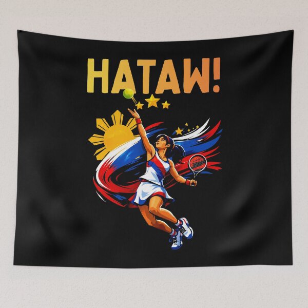 Item preview, Filipino Tennis - Alex Eala Inspired Philippine Flag Sports designed and sold by Tonkhawartwork.