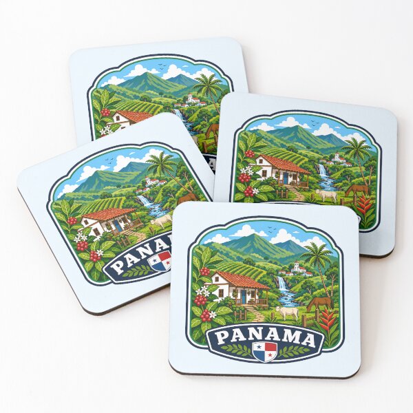 Item preview, Panama - Countryside Coffee, Valleys & Mountains  designed and sold by Myra365Art.