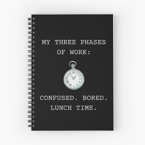 Item preview, My Three Phases Of Work Funny Office Parody designed and sold by Mircea786.