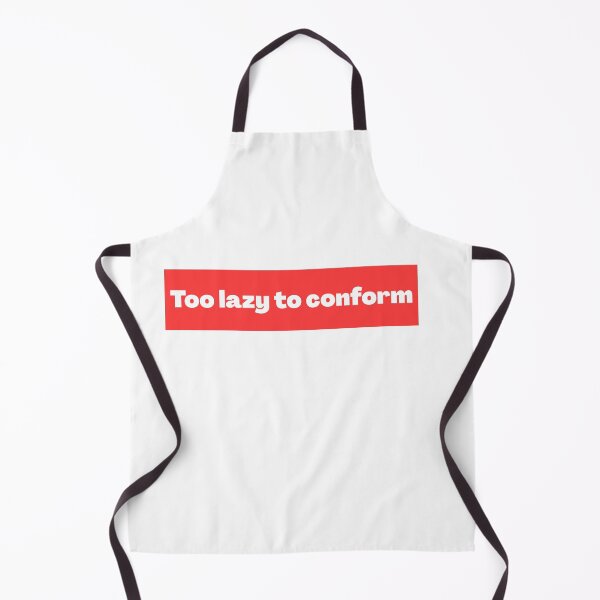 Item preview, Too Lazy To Conform - Red Box Logo Parody Meme, Relatable designed and sold by eazemything.