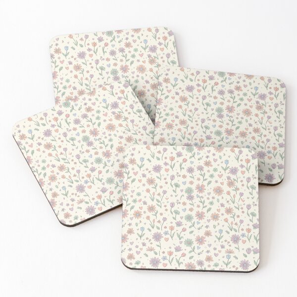 Item preview, Pastel Cottagecore Floral Pattern – Hand Drawn Spring Flowers designed and sold by FashioonTrends.