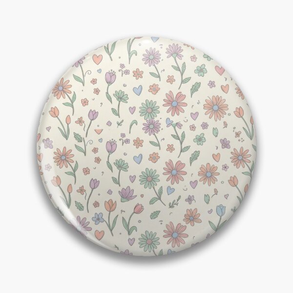Item preview, Pastel Cottagecore Floral Pattern – Hand Drawn Spring Flowers designed and sold by FashioonTrends.