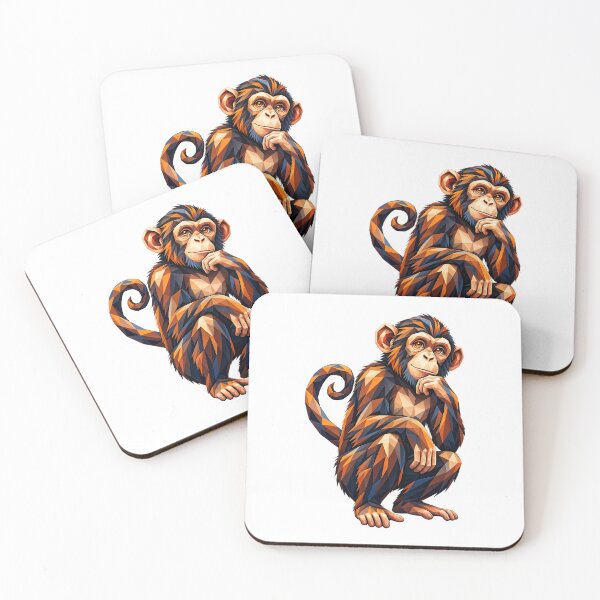 Item preview, Geometic image of a monkey designed and sold by Jyoti  Rajput.