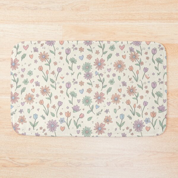 Item preview, Pastel Cottagecore Floral Pattern – Hand Drawn Spring Flowers designed and sold by FashioonTrends.