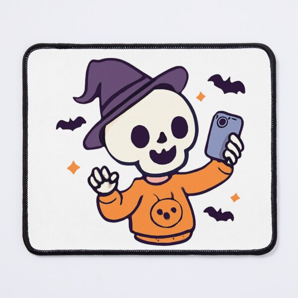 Item preview, Cute Skeleton Taking a Selfie Halloween Funny Spooky Skeleton designed and sold by FreshSticker co..