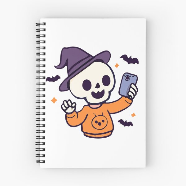 Item preview, Cute Skeleton Taking a Selfie Halloween Funny Spooky Skeleton designed and sold by FreshSticker co..