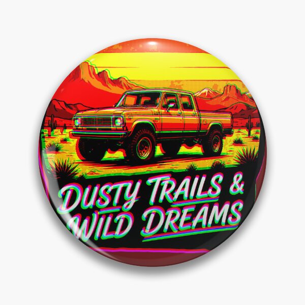 Item preview, Dusty Trails & Wild Dreams | Vintage Offroad Design designed and sold by AstronautMerch.
