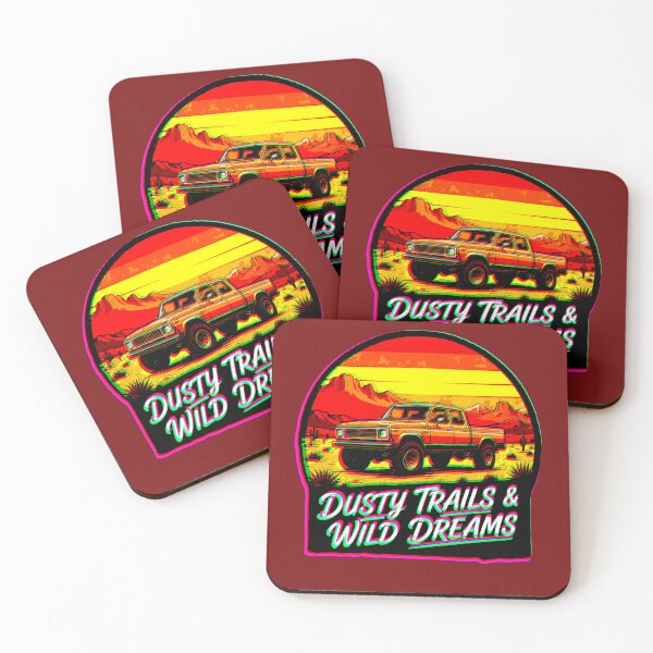 Item preview, Dusty Trails & Wild Dreams | Vintage Offroad Design designed and sold by AstronautMerch.