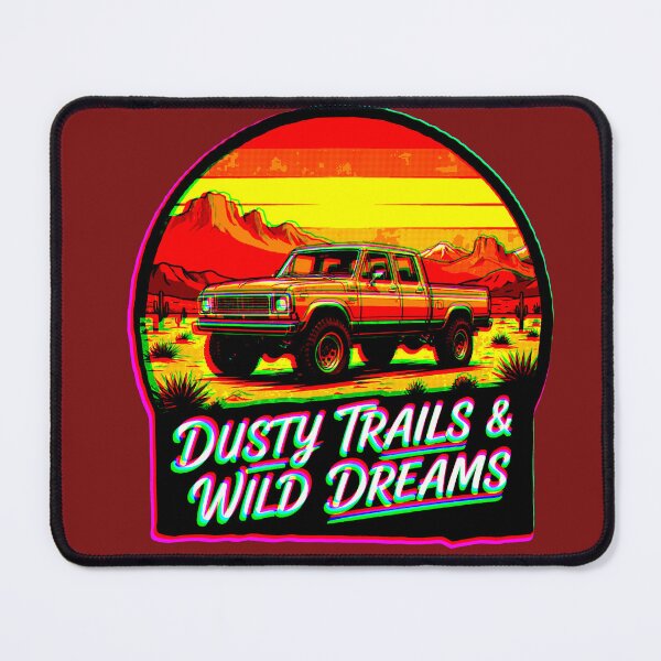 Item preview, Dusty Trails & Wild Dreams | Vintage Offroad Design designed and sold by AstronautMerch.
