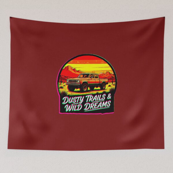 Item preview, Dusty Trails & Wild Dreams | Vintage Offroad Design designed and sold by AstronautMerch.