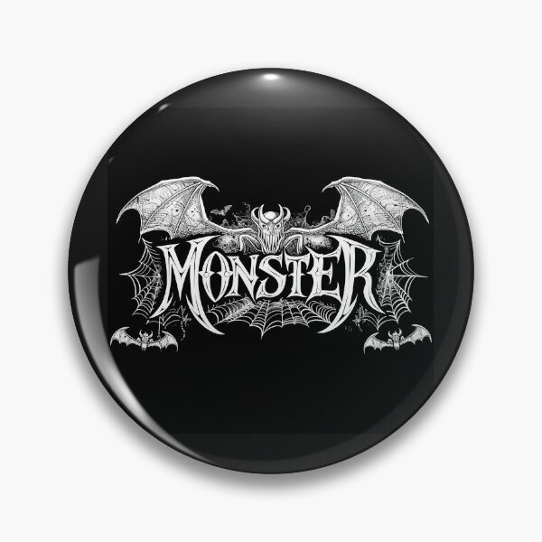 Item preview, Monster Gothic Bat Logo – Halloween Horror Typography Art designed and sold by inkoutninja.