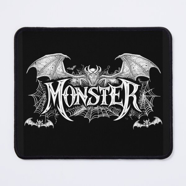 Item preview, Monster Gothic Bat Logo – Halloween Horror Typography Art designed and sold by inkoutninja.