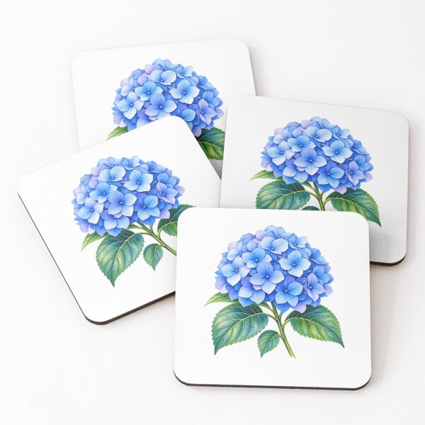 Item preview, Blue Hydrangea Botanical Flower Floral Garden designed and sold by Moizento.