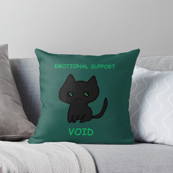 Item preview, Black Cat Cute Emotional Support Void designed and sold by KloBear-Ctns.