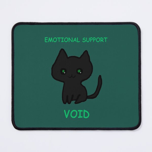 Item preview, Black Cat Cute Emotional Support Void designed and sold by KloBear-Ctns.