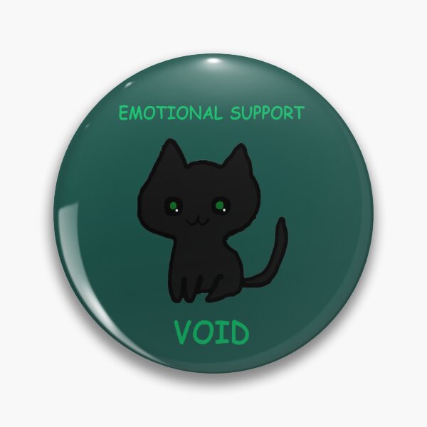 Item preview, Black Cat Cute Emotional Support Void designed and sold by KloBear-Ctns.