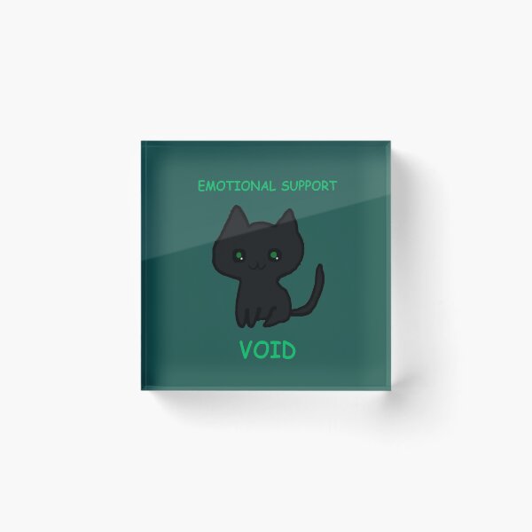 Item preview, Black Cat Cute Emotional Support Void designed and sold by KloBear-Ctns.