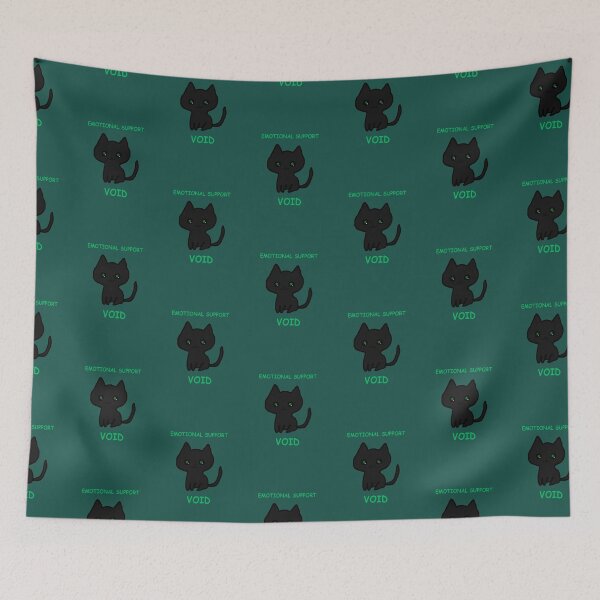 Item preview, Black Cat Cute Emotional Support Void designed and sold by KloBear-Ctns.