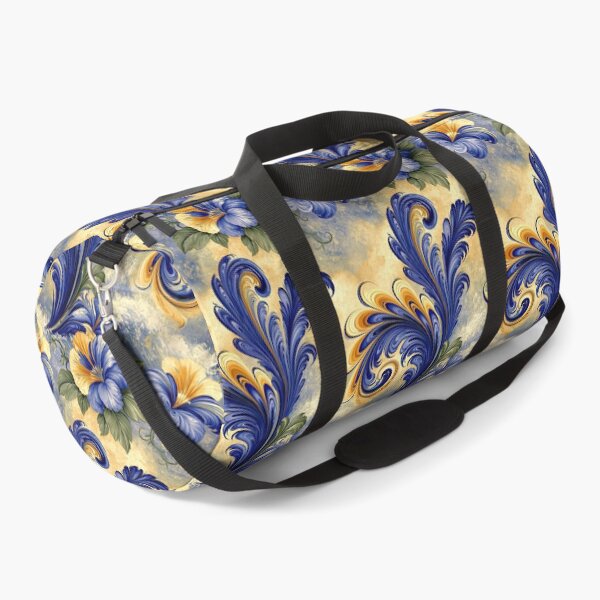 Item preview, Elegant Floral Marbled Swirls in Blue and Gold designed and sold by Piotrek0001.