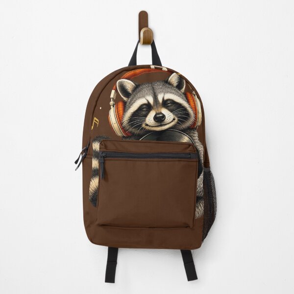Item preview, Happy Raccoon Enjoying Music on Vinyl designed and sold by Kolibra.