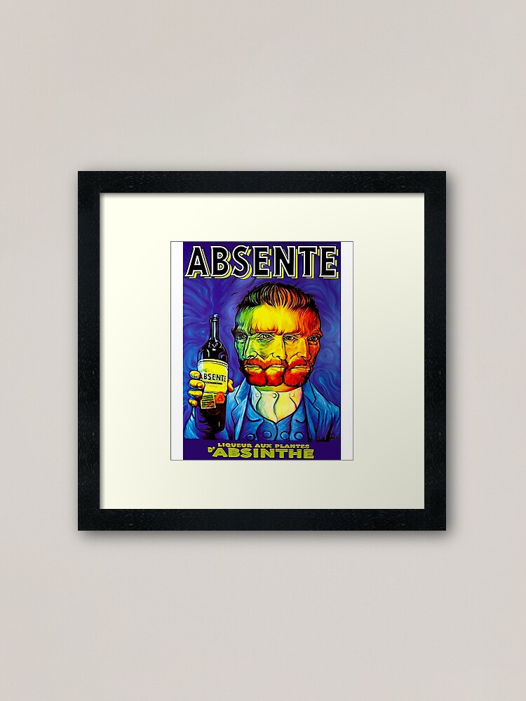Alternate view of Absente (Absinthe) Van Gogh Parody Vintage Poster Framed Art Print
