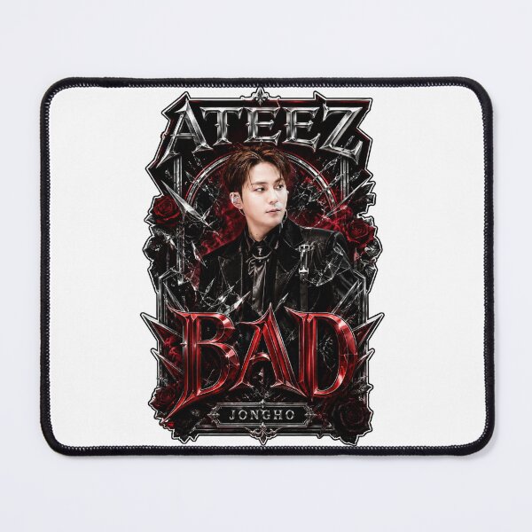 Item preview, ATEEZ Jongho BAD Song Vintage Leather Suit Vocalist Fan Art designed and sold by Valeree Store.