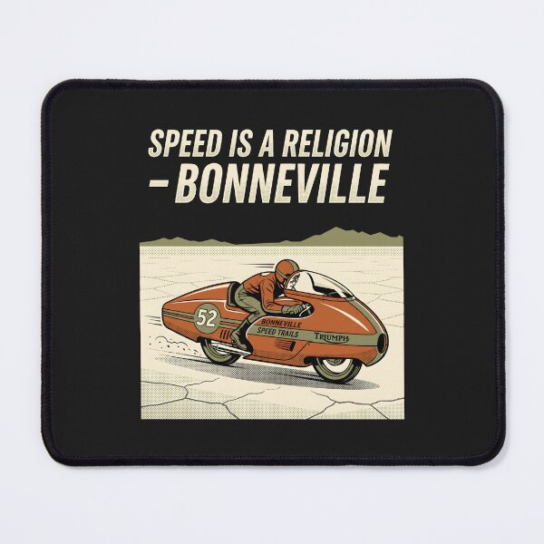 Item preview, Cafe Racer Bonneville - Vintage Motorcycle Art Speed Trails Poster designed and sold by SplashTastic.