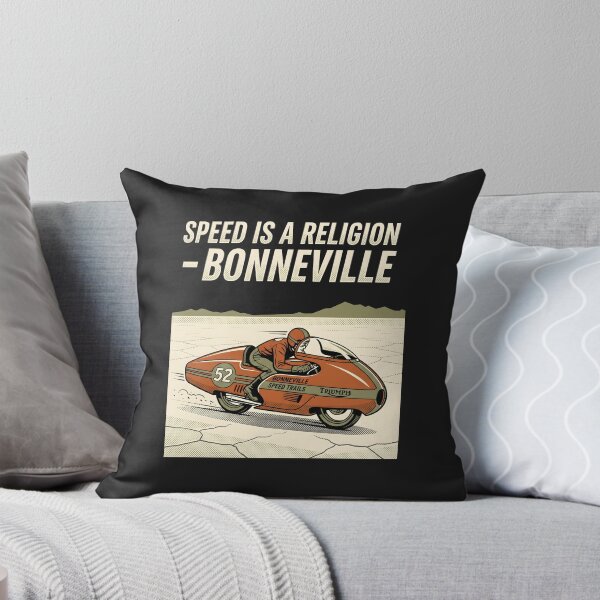 Item preview, Cafe Racer Bonneville - Vintage Motorcycle Art Speed Trails Poster designed and sold by SplashTastic.