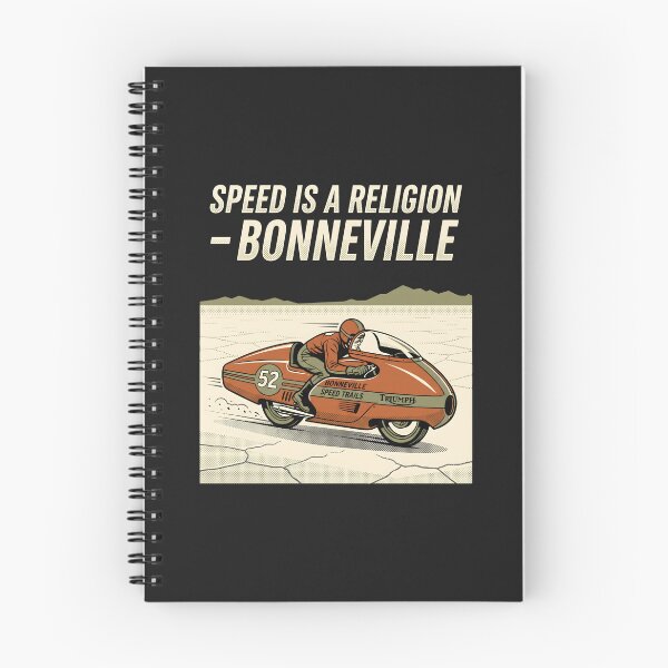 Item preview, Cafe Racer Bonneville - Vintage Motorcycle Art Speed Trails Poster designed and sold by SplashTastic.