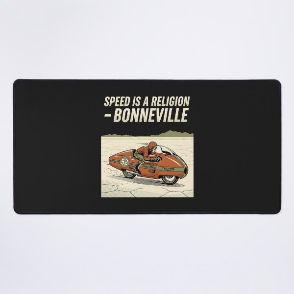 Item preview, Cafe Racer Bonneville - Vintage Motorcycle Art Speed Trails Poster designed and sold by SplashTastic.