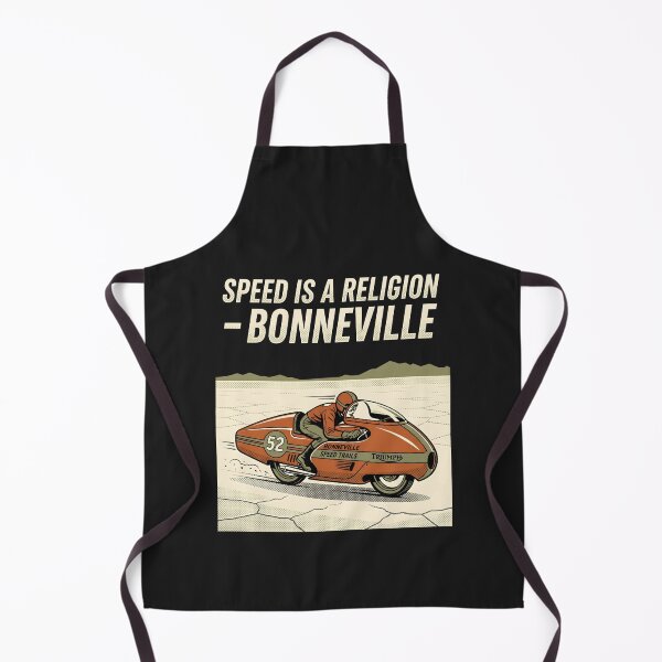 Item preview, Cafe Racer Bonneville - Vintage Motorcycle Art Speed Trails Poster designed and sold by SplashTastic.