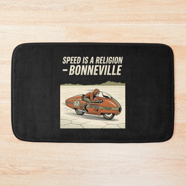 Item preview, Cafe Racer Bonneville - Vintage Motorcycle Art Speed Trails Poster designed and sold by SplashTastic.