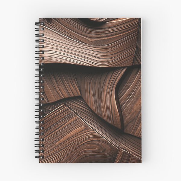 Item preview, Abstract Brown Wood Texture 3D Curved Waves Pattern designed and sold by LYAN-STORE.
