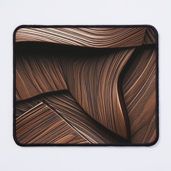 Item preview, Abstract Brown Wood Texture 3D Curved Waves Pattern designed and sold by LYAN-STORE.