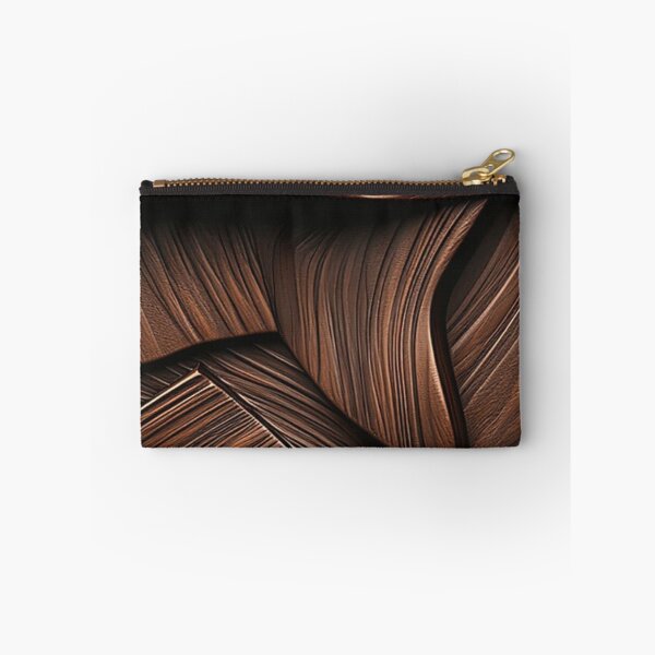 Item preview, Abstract Brown Wood Texture 3D Curved Waves Pattern designed and sold by LYAN-STORE.