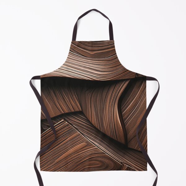 Item preview, Abstract Brown Wood Texture 3D Curved Waves Pattern designed and sold by LYAN-STORE.