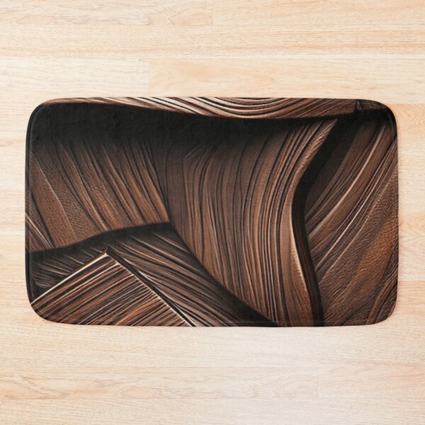 Item preview, Abstract Brown Wood Texture 3D Curved Waves Pattern designed and sold by LYAN-STORE.
