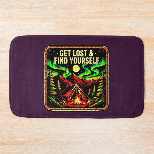 Item preview, Get Lost & Find Yourself | Night Adventure Badge designed and sold by AstronautMerch.